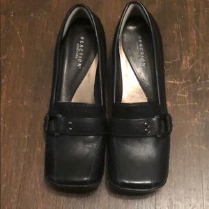Black loafers